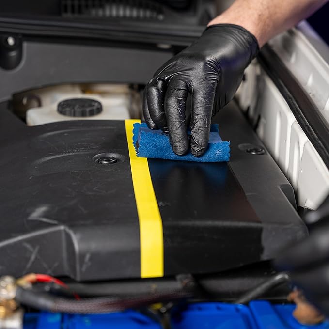 GYEON Trim Evo Ceramic Trim Restorer Applicator Kit Black Plastic & Trim Restorer Hydrophobic SiO₂ Coating Enhances Color Saturation UV Protection Durable Satin Finish Restore Faded Auto Exterior Trim