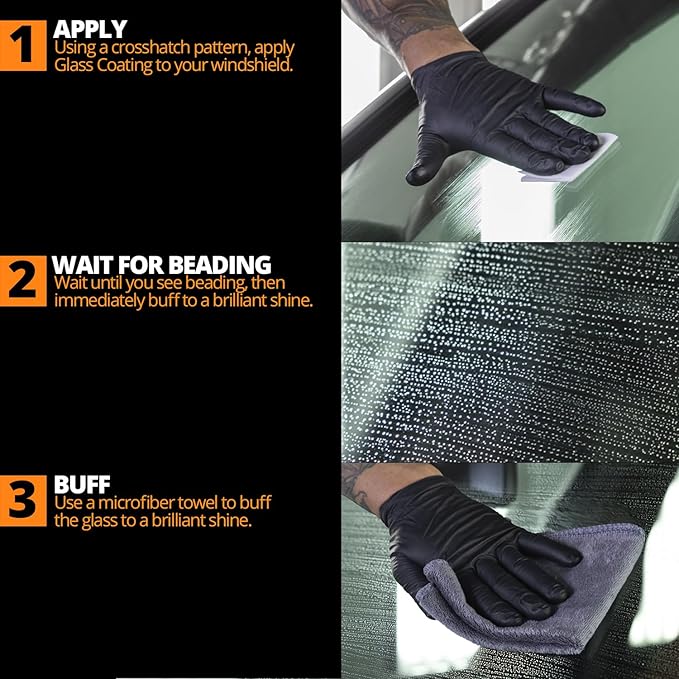 CERAKOTE® Ceramic Glass Coat Protectant - Hydrophobic Automotive Rain Repellant, Long-Lasting and Durable Ceramic Coating, Quick and Easy Application
