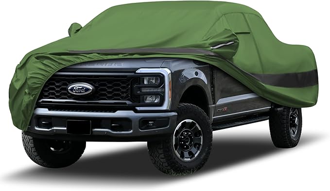 Heavy Duty Outdoor Car Cover Compatible with Ford 1999-2026 F250/F350,Waterproof All Weather for Automobiles, Outdoor Full Cover Rain Sun UV Protection with Zipper Cotton