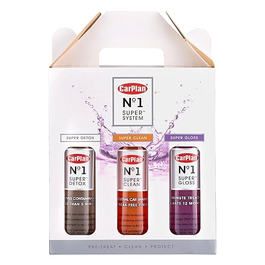 CarPlan No.1 Super Super System Super Detox, Clean Gloss Gift Pack, 21 Fl Oz