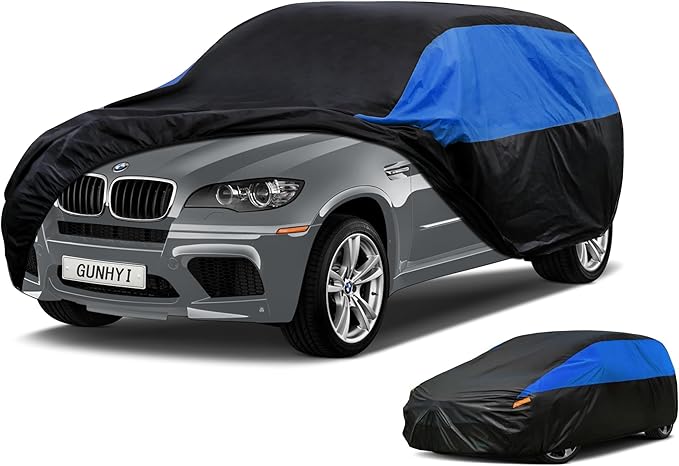 BMW Car Cover Custom Fit BMW X5 (2000-2006) Waterproof All Weather, Lightweight Full Car Cover Outdoor Sun UV Rain Dust Snow Wind Protection.