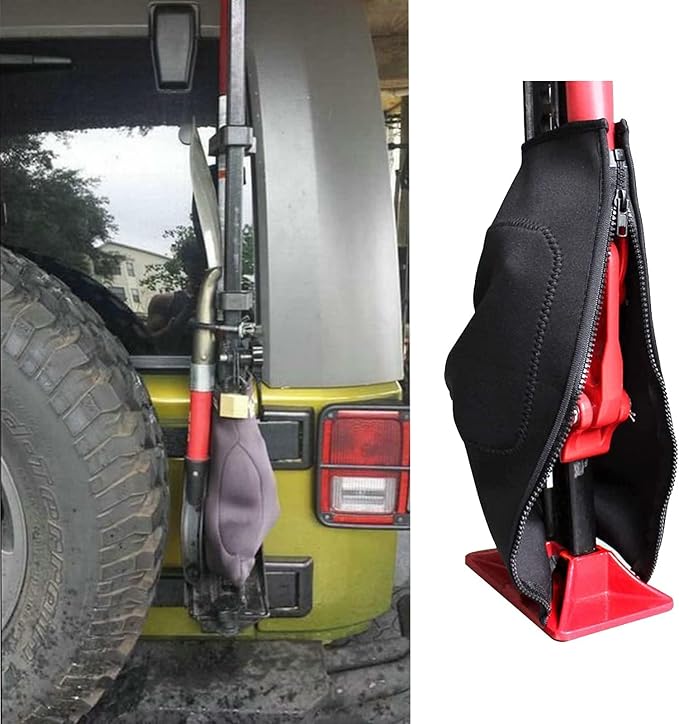 1 PCS Neoprene Cover for Hi-Lift Jack & Other Farm Jacks, Neoprene Jack Cover Lift Jack Protective Cover, Thick Reliable, Waterproof