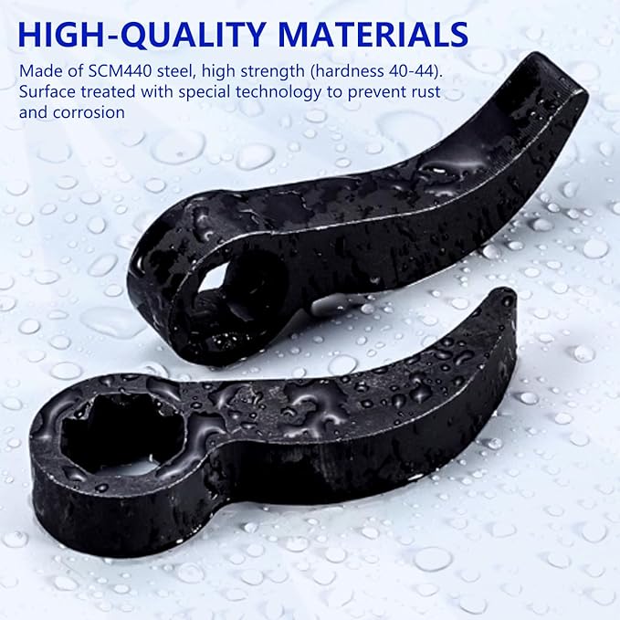 Pry Bar Wrench Adaptor Head, Crowbar Adapter Head Tool, Half Shaft Removal Car Repairing Tools 1/2" Drive