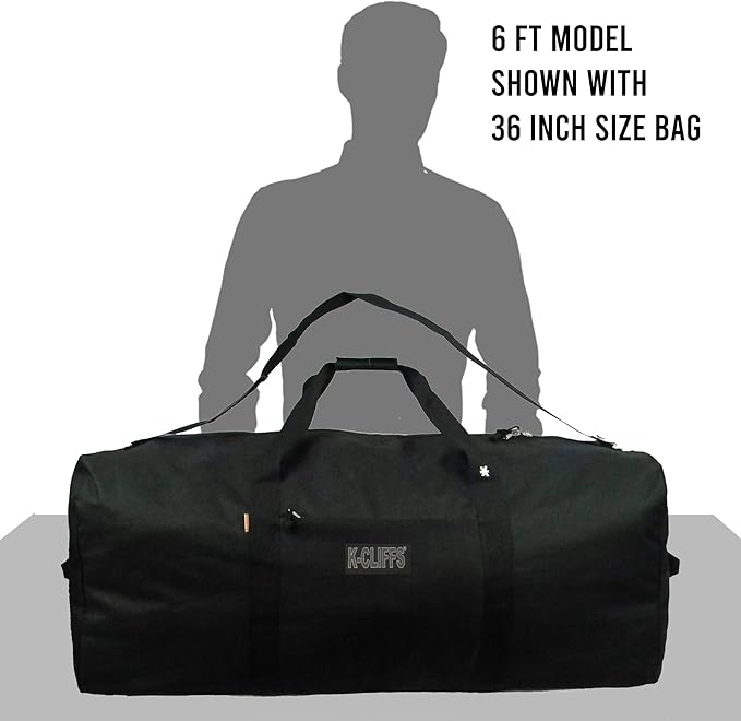 Heavy Duty Cargo Duffel Large Sport Gear Drum Set Equipment Hardware Travel Bag Rooftop Rack Bag 36 Inch Black Medium Traveling Bags