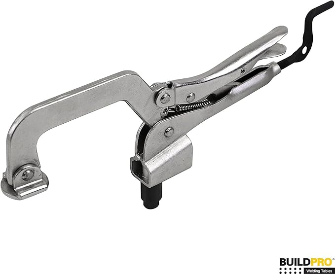VEVOR Welding Table 36x18, 1200lbs Capacity Steel Welding Workbench on Wheels & Insert Pliers, 5/8" Insert, 2" Throat Depth, 2-3/8" Opening, Table-Mounted Clamp