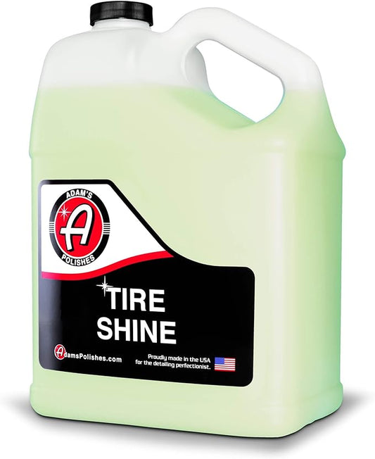 Adam's Polishes Tire Shine Gallon - Spray Tire Dressing W/ SiO2 for Non Greasy Car Detailing |Use W/Tire Applicator After Tire Cleaner & Wheel Cleaner,Gives A Ceramic Coating Wax