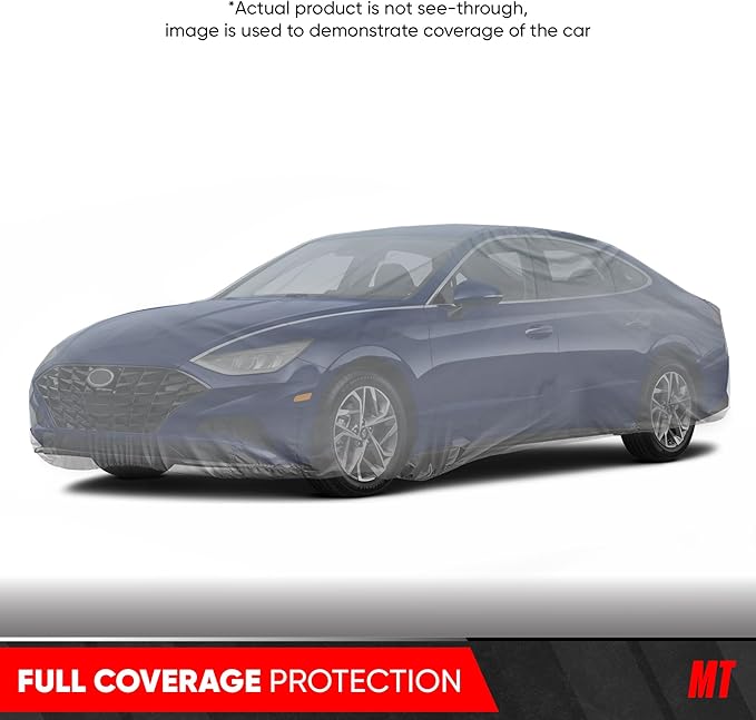 MotorTrend Custom Fit Car Cover For Hyundai Sonata 2011-2018, All-Weather Protection for Cars Trucks & SUVs, UV Resistant Waterproof Scratch-Resistant, Perfect Fit Vehicle Cover for Outdoor & Indoor