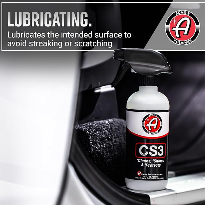 Adam's Polishes CS3 (12oz) - Ceramic Spray Coating That Cleans, Shines & Protects | Top Coat Wash Polish & Paint Protectant Stronger Than Wax| RV Boat Motorcycle Car Detailing Waterless Wash Cleaner