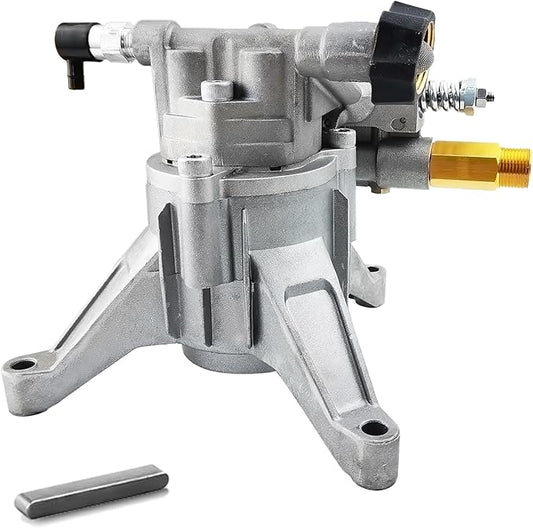 7/8" Shaft Vertical Pressure Washer Pump, Max 3400PSI 2.5GPM Replacement Pumps for Power Washer,Compatible with Honda, GCV160, GCV190,Homelite,Troybilt,Simpson,Briggs&Stratton,Rear Facing Inlet/Outlet