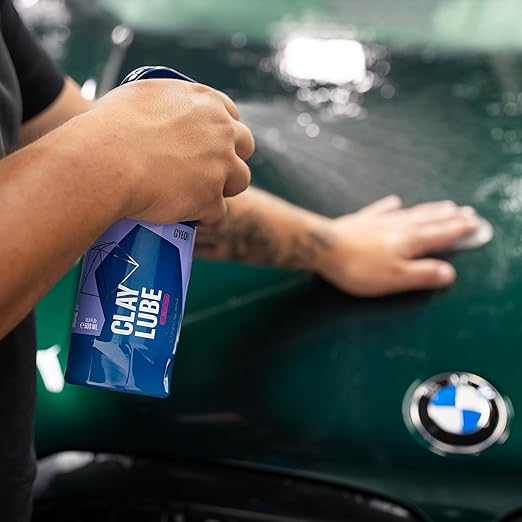 Gyeon ClayLube Ultra Slick Clay Lubricant for Ceramic Coating Prep – Slip Booster for Clay Mitt Bar Discs Enhances Paint Correction Gloss Hydrophobic Protection Surface Refinement