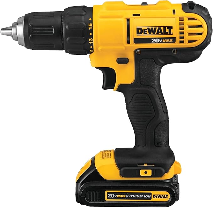 DEWALT 20V MAX Cordless Drill and Impact Driver, Power Tool Combo Kit , Includes 2 Batteries, Charger and Bag (DCK240C2)