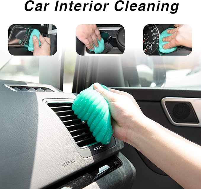 ASFSKY Car Cleaning Gel for Car Detailing Car Cleaning Putty for Interior Cleaner for Car Vents Car Cleaning Gel Pack 450g（5 Pack）