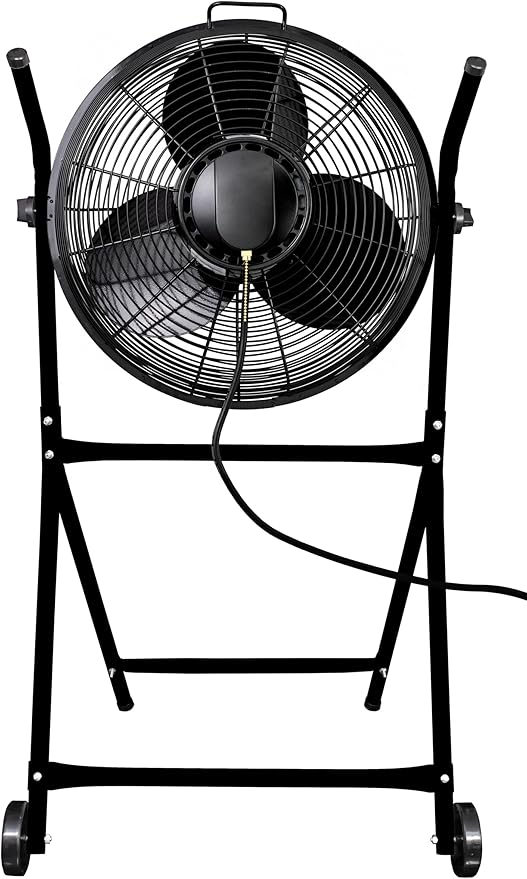 Air King 9219 18-Inch Industrial Grade High Velocity Roll-About Stand with Fan,Black
