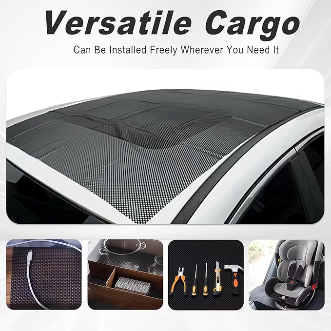 Roof Rack Pads, Universal Non-Slip Car Roof Mat, All Weather Protective Liner for Cargo Bags Protective Mat, Scratch Prevention, Fit Most Vehicles (47.24" x 39.37 ")