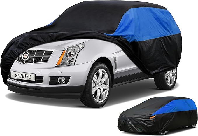 Cadillac Car Cover Custom Fit Cadillac SRX (2010-2016) Waterproof All Weather, Lightweight Full Car Cover Outdoor Sun UV Rain Dust Snow Wind Protection.
