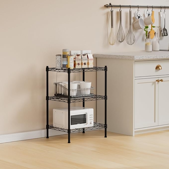 KKN Wire Shelving (11.8"" X15.7 X23), Black, ZWJ-03