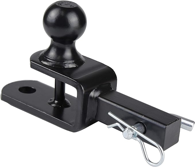 TOPTOW ATV/UTV Trailer Hitch Towing Ball Mounts, 2-Inch Ball, Clevis Pin, Fits 1 1/4-Inch Receiver