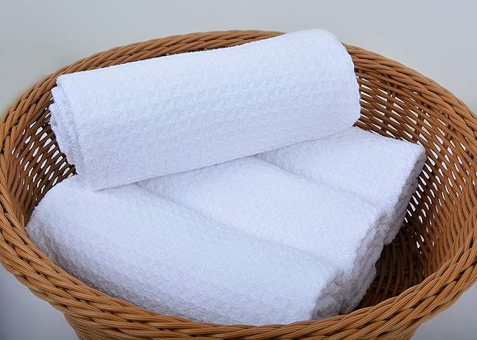 VIVOTE Microfiber Kitchen Towels DIY Sublimation Blank White Tea Towel Waffle Weave Dish Towels Super Absorbent Soft Fast Drying Dish Cloths Reusable Cleaning Cloths 4Pack White 16 Inch X 24 Inch