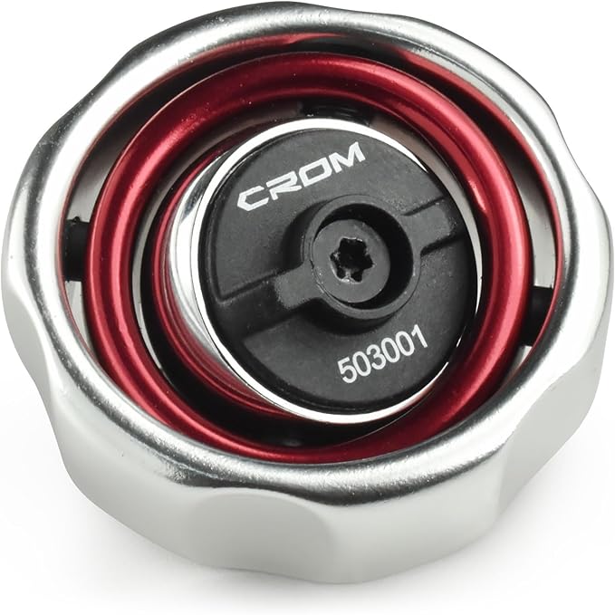 CROM 3/8" Drive Gimbal Palm Ratchet – 72-Tooth, Two-Axis, Reversible Finger Ratchet for Tight Spaces, Anodized Finish, Compact for One-Handed Control