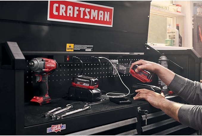 CRAFTSMAN S2000 52" Tool Chest, 10-Drawer Rolling Tool Storage Cabinet with Tray and Holder, Black (CMST352102BK)