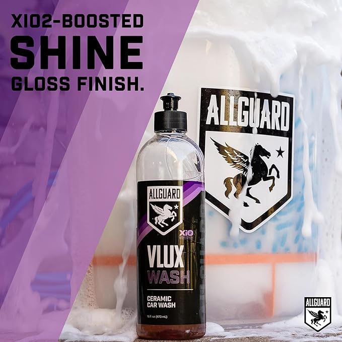 VLUX Wash - Car Wash Soap Formulated with XiO2™ Ceramic - Grime Busting Suds Gently Clean with pH-Netural Formula - Enhances Protection of Coatings, Waxes or Sealants - Gloss Finish