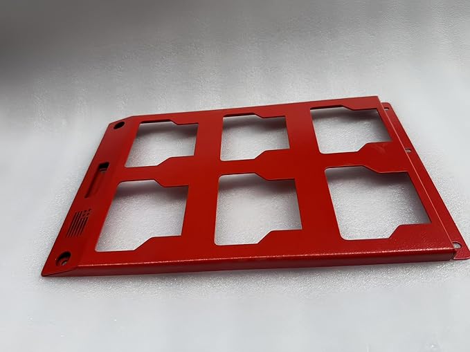 VELCKING for Milwaukee Packout Mounting Plate, Metal Storage Base, Wall and Floor Compatible Toolbox Mount (RED, 1-Half Plate)