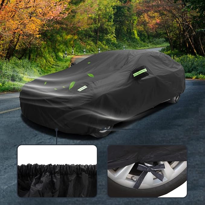 Custom SUV Car Cover Compatible with Toyota Highlander 2026-2014 & Land Cruiser 2026-2007 | Waterproof All-Weather Car Covers for Outdoor Indoor | Heavy Duty Rain Sun Snow UV Covers
