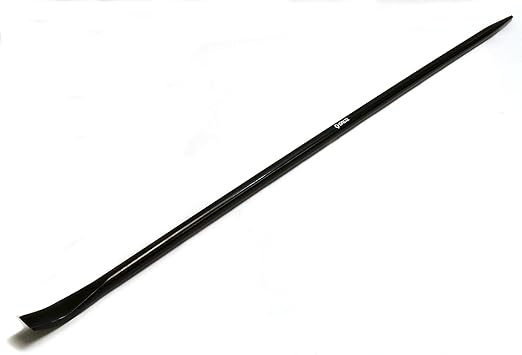 Groz 54" Aligning Bar, Heavy Duty Pry Bar for Structural Steel & Ironwork, 1'' Round Chrome Alloy, Heat Treated, Dual End (Align & Pry), CAT/54#33177