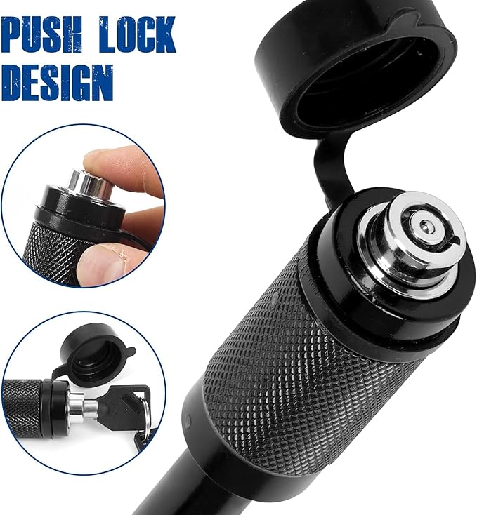 Trailer Hitch Lock - Fits 2" Receiver Tubes, Class III & IV Hitch Receivers, Anti-Theft Trailer Receiver Lock 5/8" Dia Locking Receiver Pin (3.5" Effective Length)