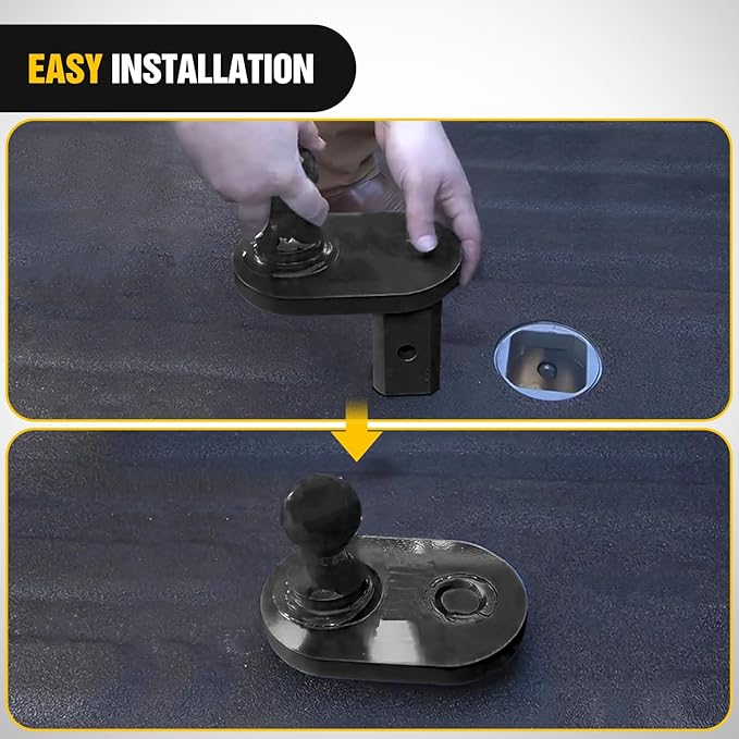 Nilight Gooseneck Ball Extender - GNXA4085, 4" Offset Ball Compatible with B&W Trailer Hitches Turnoverball Heavy Duty 2-5/16 Inch Ball 20000 lbs GTW 5000 lbs VTW