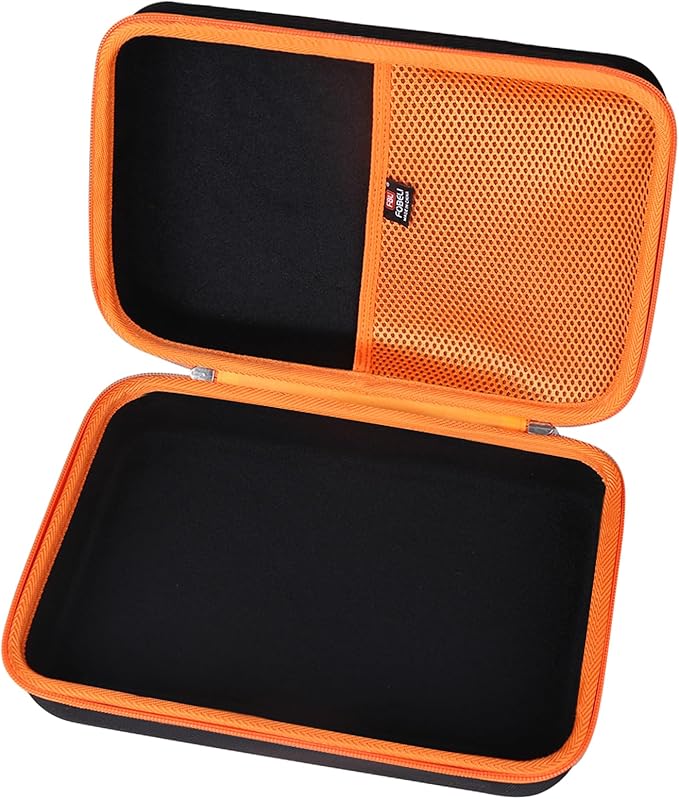 FBLFOBELI Hard Storage Carrying Case for Bullseye Pro/for KeenPower Digital Tire Inflator, Case Only (Orange)
