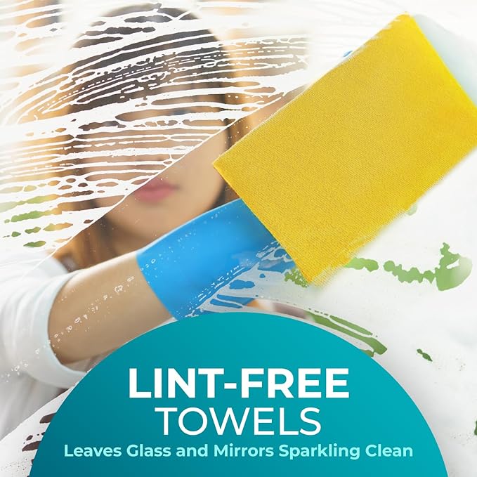 200 Pack Microfiber Cleaning Cloth Roll - Tear Away Reusable Paper Towels Washable, 11.8" Ultra Absorbent Cleaning Supplies for Housekeeping, Cleaning Rags Microfiber Towel, Lint Free Cloth Value Pack