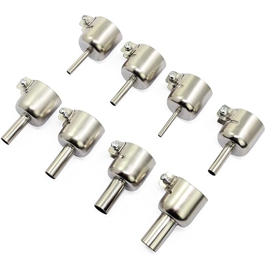 OCR 8PCS 3-12mm Heat Gun Nozzle Hot Air Gun Heat Resisting Nozzles Tips Tool for 850 Series Hot Air Soldering Station