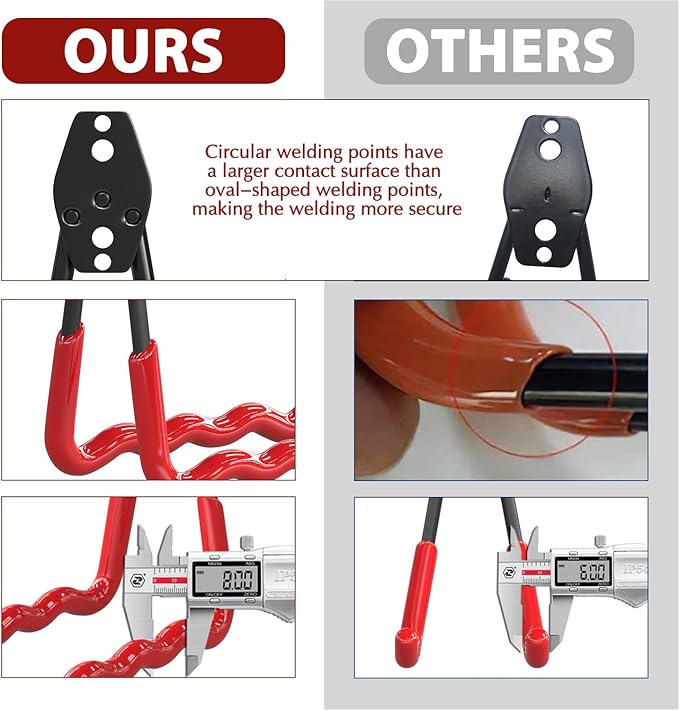 3-H Garage Wall Hooks 20 Pack,Garage Hooks Heavy Duty,Garage Storage Hooks for Hanging and Organizing Garden,Lawn,Yard Tools,Chairs,Ladders,Weed Eater,Shovel,Blower(Red)