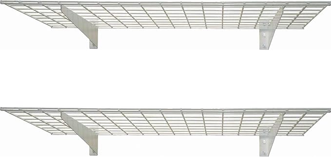 HyLoft Steel Wall Shelves and Storage Racks for Garage (45-Inch X 15-Inch) and (36-Inch X 18-Inch)