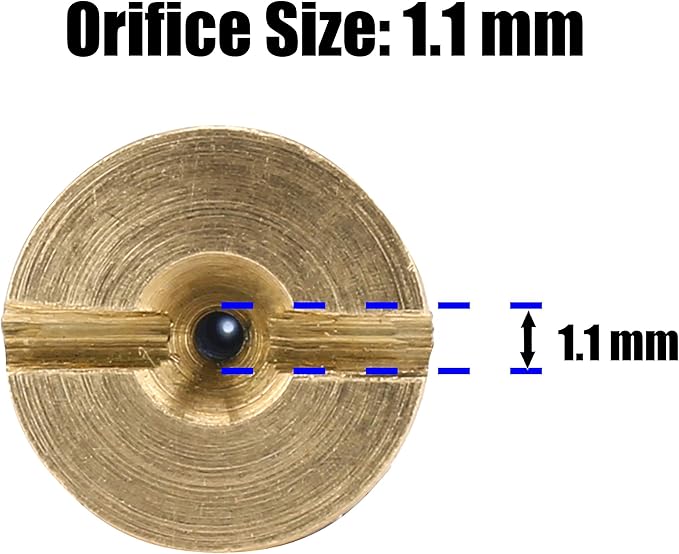 M MINGLE Foam Cannon Orifice Nozzle Tips, High Replacement Thread Nozzle for Snow Foam Lance, 1.1 mm, 2-Pack