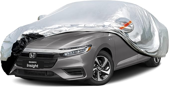 Car Cover Custom Fit Honda Insight (2019-2025) Waterproof for Automobiles, Oxford Sun Rain Dust Snow Protection (Ships from US Warehouse, Delivery 3-8 Days)