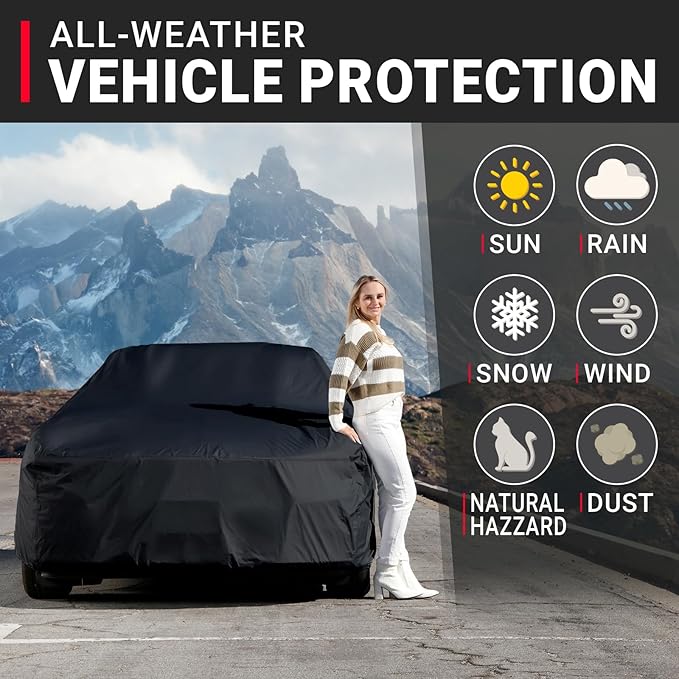 iCarCover Premium Custom Car Cover for 1979-1982 Honda Prelude Heavy Duty Waterproof All Weather Rain Snow UV Sun Protector Custom Fit Full Exterior Indoor Outdoor Protection Car Cover (Black)