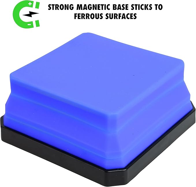 OEMTOOLS 26547 Magnetic Foldable Tray, 2 Pack, Collapsible Tool Organizer Tray Set, Silicone Magnetic Bowls For Holding Nuts And Bolts, Small Parts, DIY Gear, and Supplies, Blue And Green