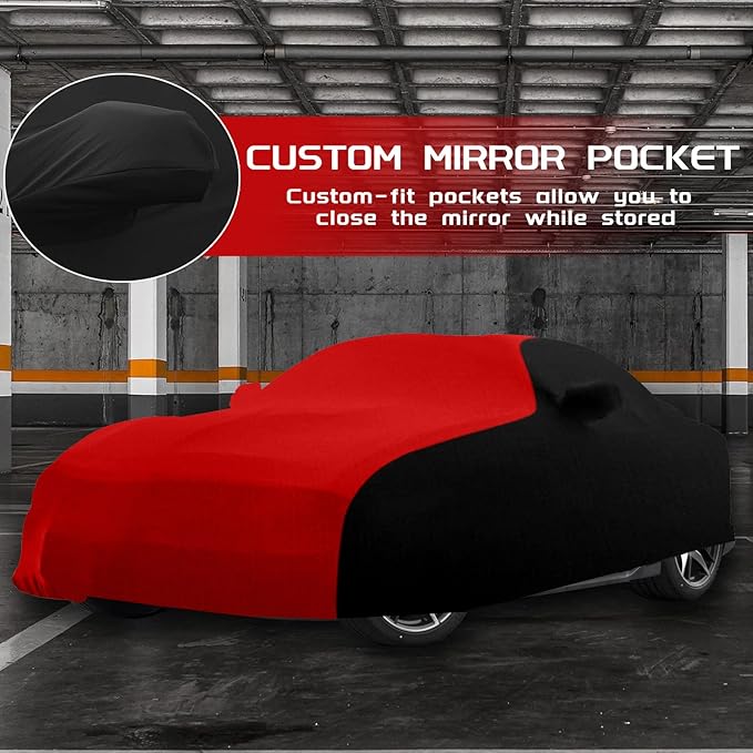 Indoor Car Cover Replace for 2020-2025 Toyota Supra, Luxurious Stretch Satin Custom-fit Indoor Car Cover for Dust-Proof, Underground Garage, Car Show (Supra)
