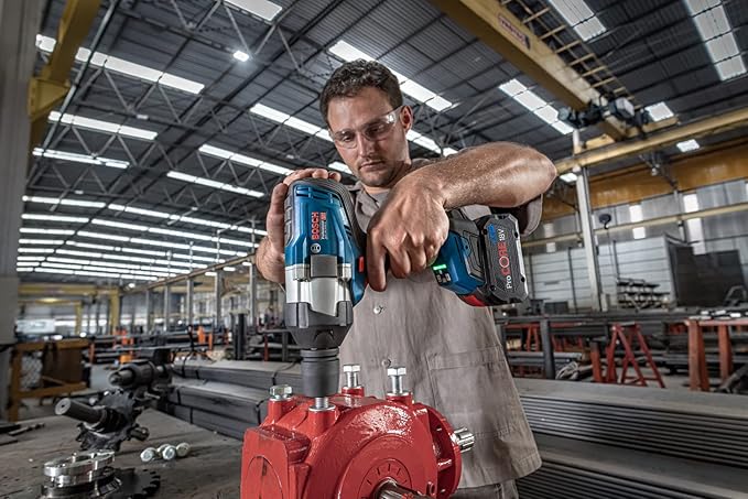 Bosch Professional BITURBO GDS 18V-1050 H cordless impact wrench (1050 Nm tightening torque, 1,700 Nm breakaway torque, excl. rechargeable batteries and charger, in carton)