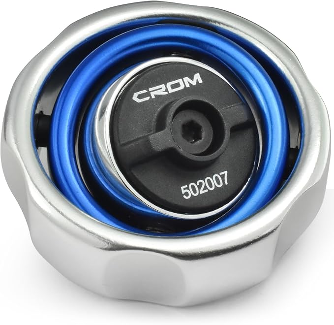 CROM Gimbal Palm Ratchet – 72-Tooth, Two-Axis, Reversible Finger Ratchet for Tight Spaces, Anodized Finish, Compact for One-Handed Control (1/4-Inch Drive)