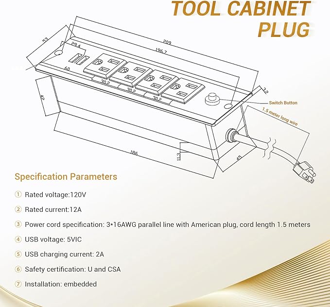 CHETTO C 72-inch Rolling Tool Chest Cabinet Mobile Workbench Black Tool Box with 3 Upper Cabinet 15 Storage Drawers Wheels Outlet SS Pegboard for Warehouses
