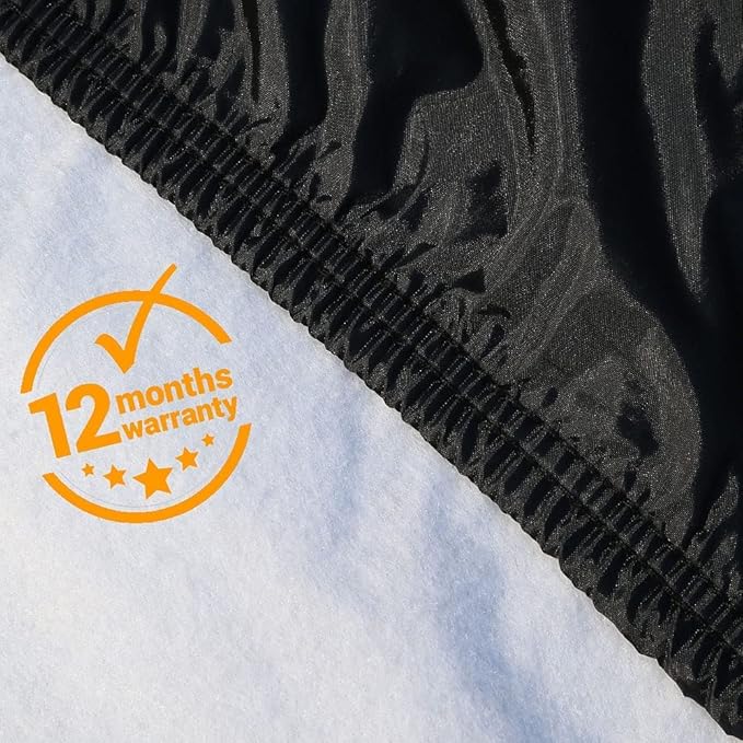 Car Cover Waterproof All Weather, Coverado Soft Cotton Lined Hail Protector Car Cover with Zipper Door, Outdoor Sun UV Rain Snow Protection Car Covers for Automobiles Universal Fit SUV (170"-190")