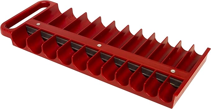 Lisle 40900 Large Magnetic 1/2” Socket Tray Red