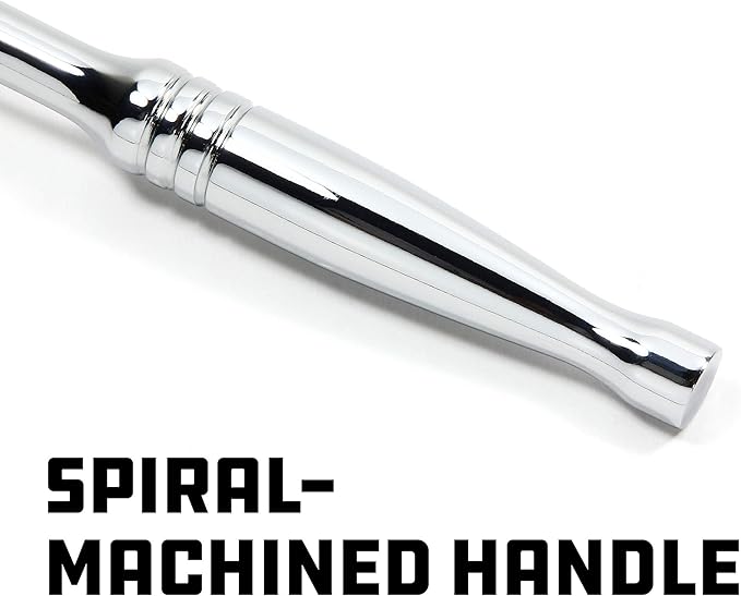Powerbuilt 1/2-Inch Drive Gear-to-Gear Quick-Release Ratchet, Chrome Vanadium Steel, Non-Slip Handle – 642509