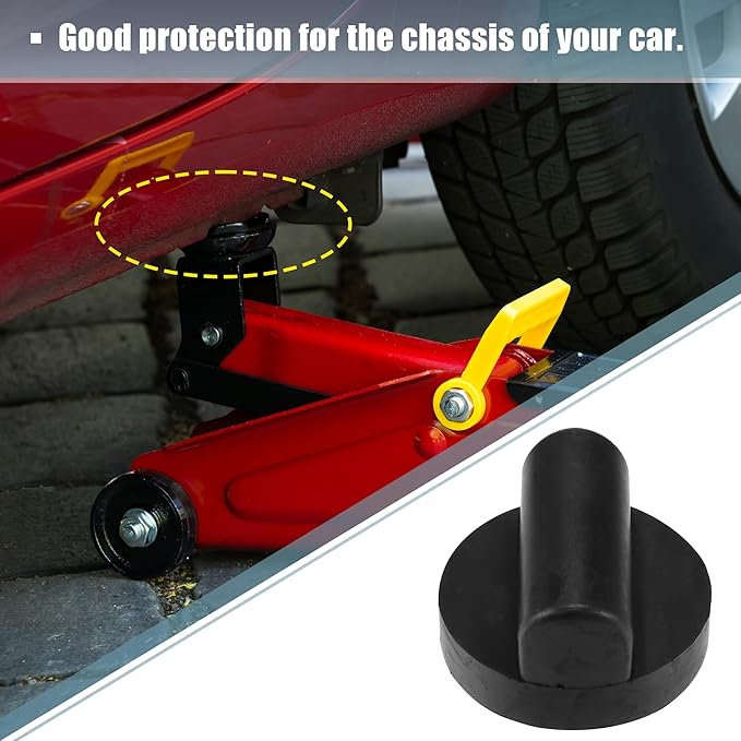 X AUTOHAUX 2 Pcs Rubber Jack Puck Jacking Lift Pad Jack Lift Point Pad Adapter for Audi TT RS R8 A6 Support Point Adapter Jacking Trolly Car Removal Repair Tool