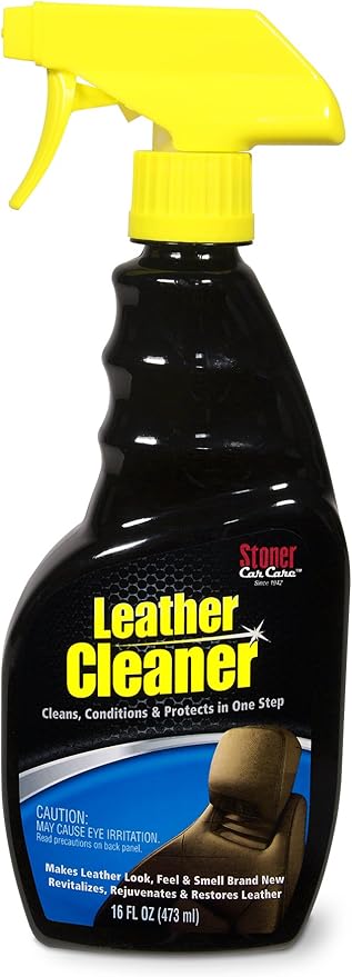 Stoner Car Care 95400 Leather Cleaner and Conditioner for 3-in-1 Car Interior Cleaner to Rehydrate Protect and Preserve Leather Surfaces, 16 Fl Oz, Pack of 1
