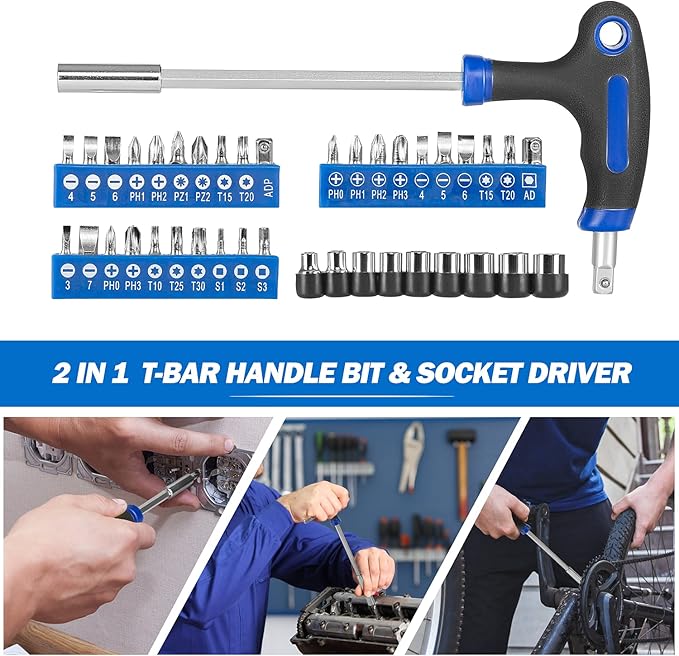 Prostormer 229-Piece Hand Tool Set – Portable Tool Box with Essential Household Tools, Perfect for Home Maintenance, DIY Projects, and Daily Repairs