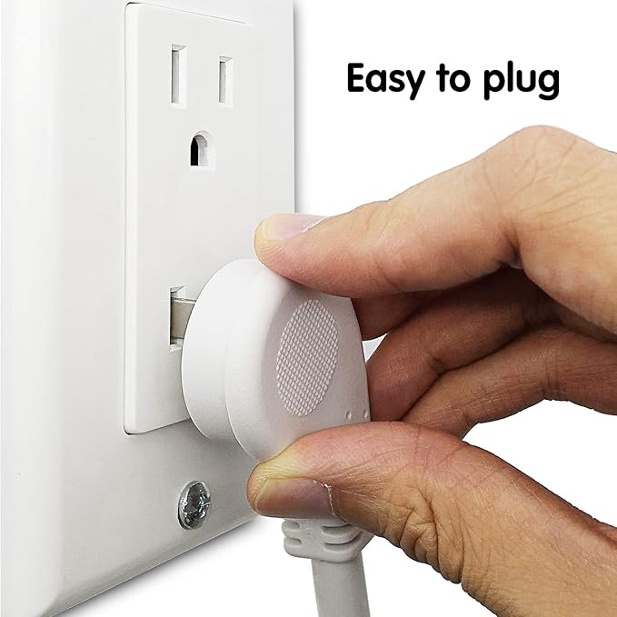 FIRMERST 1875W Flat Plug 1Ft Extension Cord 15A for Home Appliance White (3 Packs)